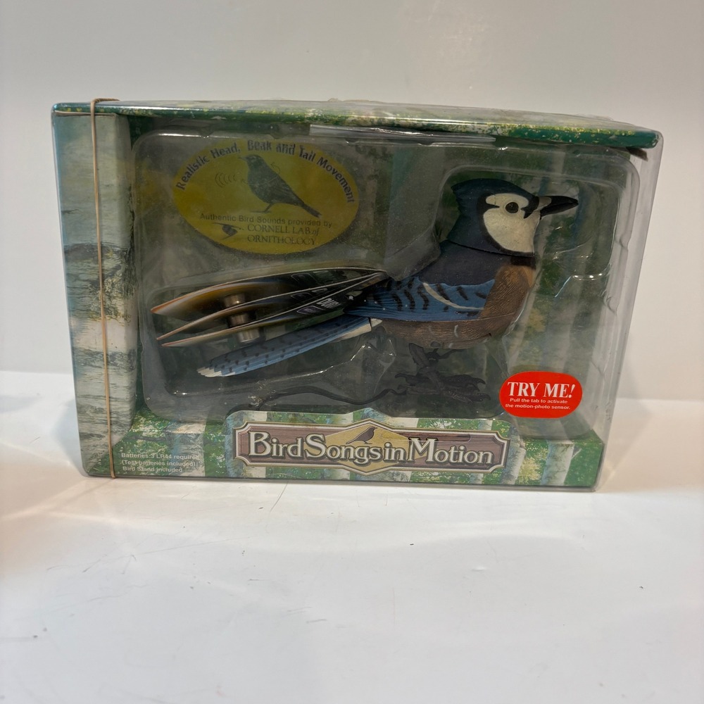 Takara Bird Songs in Motion Blue Jay Cornell Lab of Ornithology 70006 NEW